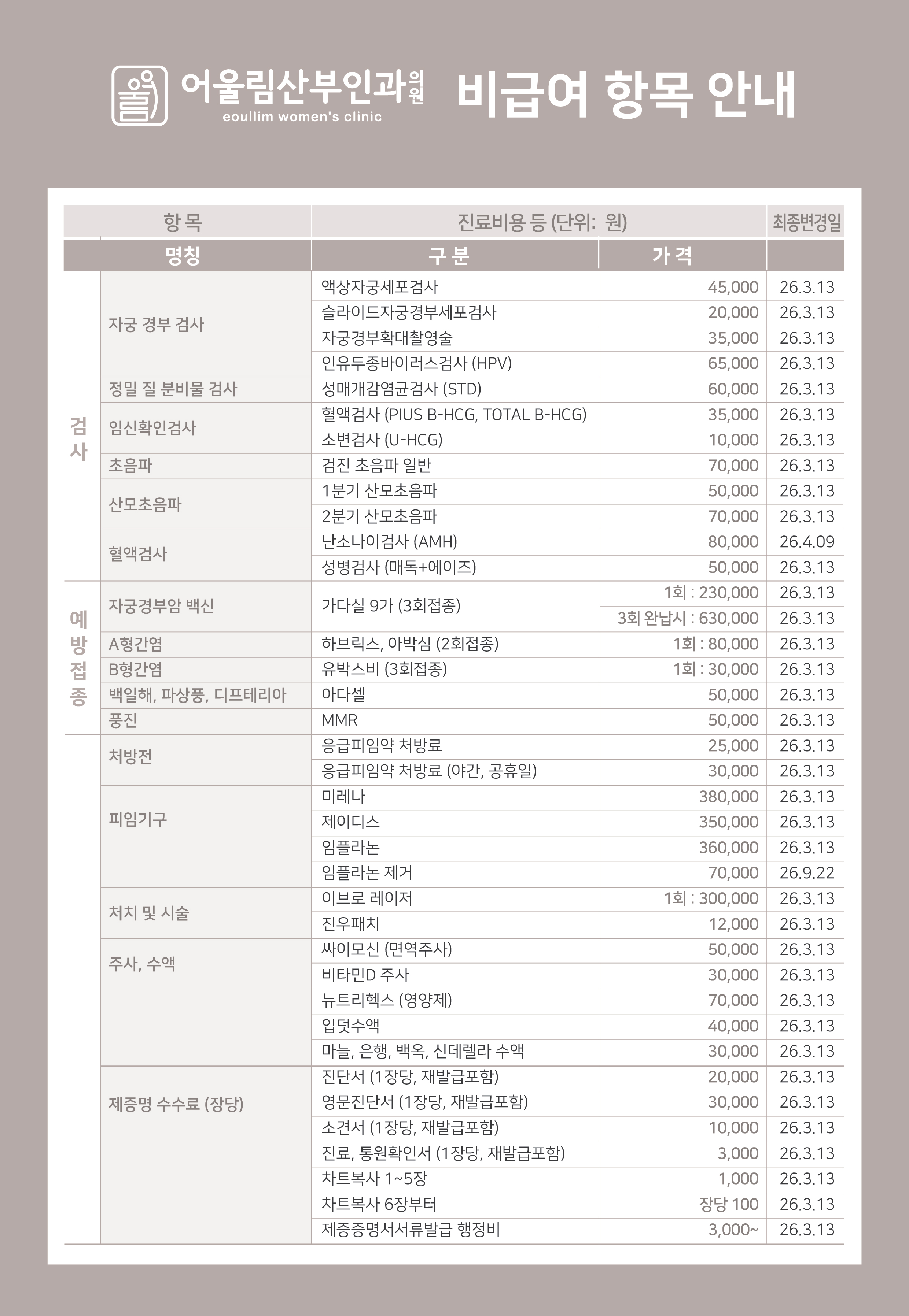 비급여항목 이미지